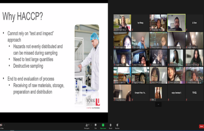 我校与加拿大约克大学联合举办的食品安全线上课程顺利开展