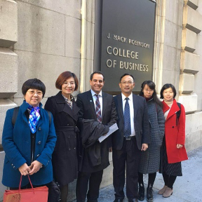 商学院管理学院代表团赴美国乔治亚州立大学学习培训