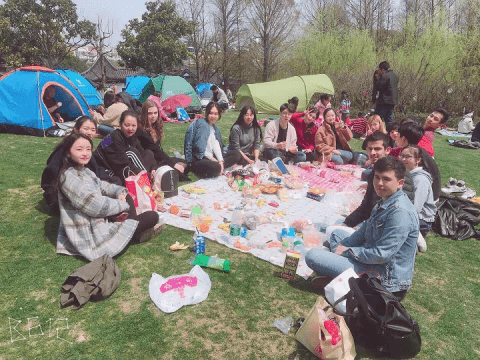 国际教育学院外国留学生古华园踏青活动