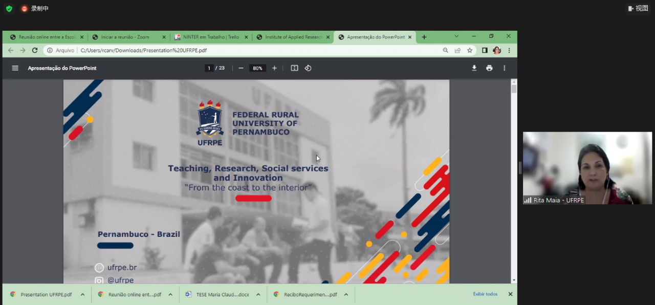 The speech of Rita de Cassia Carvalho Maia