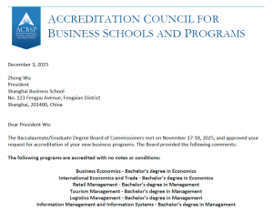 Second Batch of Six Undergraduate Programs at Our University Achieves ACBSP Accreditation